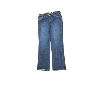 Old Navy Just Below Waist Bootcut Women's size 12 Long Dark Blue Denim Jeans